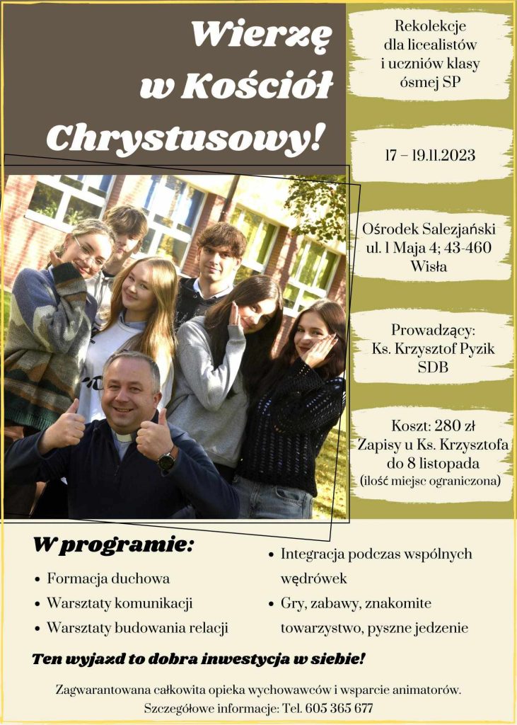 rekolekcje salezjanie Wisła wyjazd integracyjny